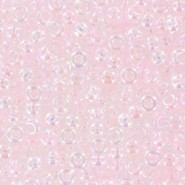 Miyuki rocailles kralen 8/0 - Transparent pale pink ab 8-265